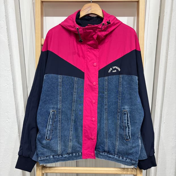 [새상품] 데님 후드 바람막이