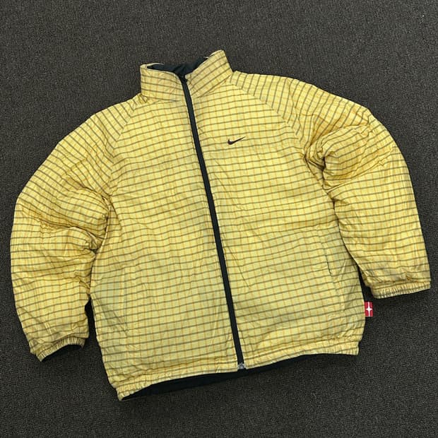 S)나이키 빈티지 덕다운 리버시블 패딩