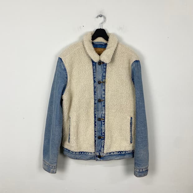 리바이스 쉐르파 패널 데님 트러커 자켓 S