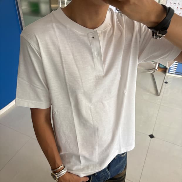 henry neck t-shirt 헨리 넥 티셔츠