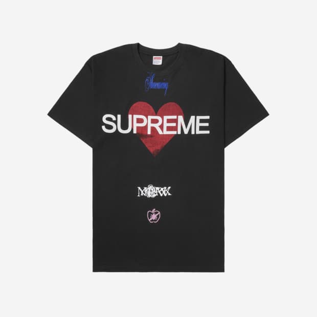 슈프림 어나운싱 티셔츠 블랙 - 25ss