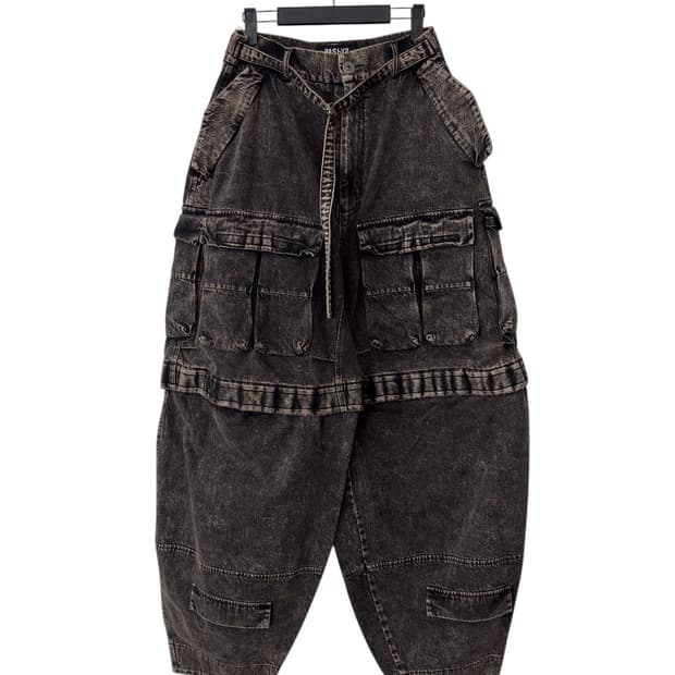 아워파스 030 워싱데님 블랙