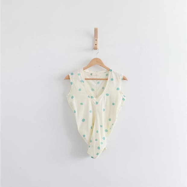 ROHKA Dot v-neck sleeveless (ITALY)