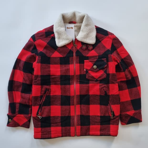 리바이스 쉐르파 체크자켓 
