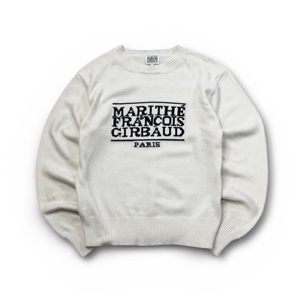 마리떼프랑소와 저버 센터로고 니트 