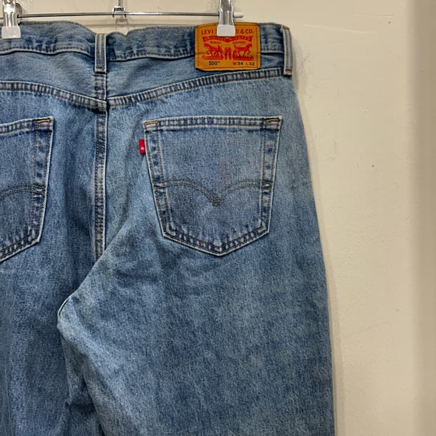 리바이스 550 릴렉스핏 블랭크탭 데님팬츠