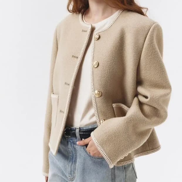 던스트 클래식 부클 트위드 자켓 s