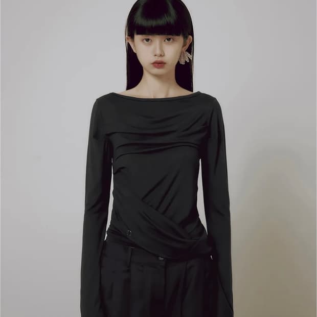 플레어업 Drape Layered Long Sleeve