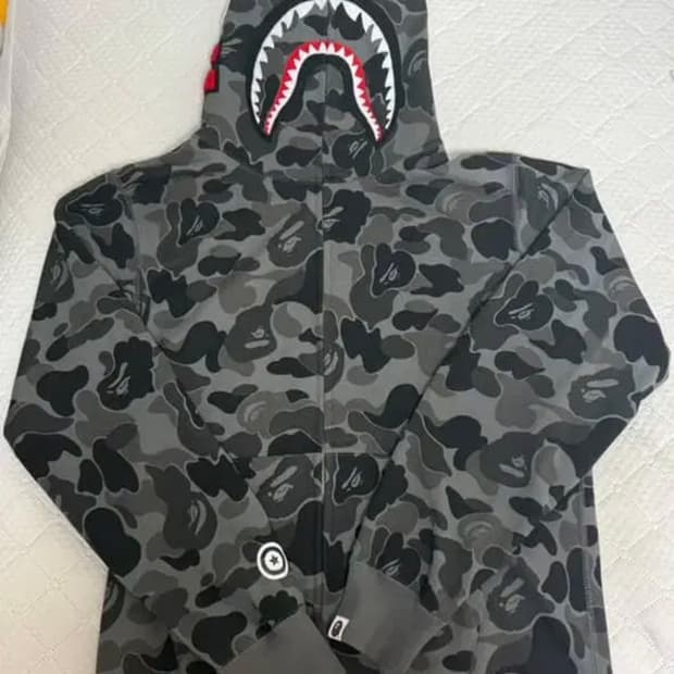 베이프 샤크후드 연한 흑계 xl 새상품