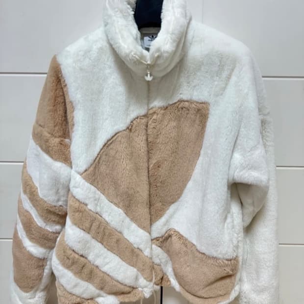 Adidas 아디다스 빅로고 쉐르파 퍼자켓 후리스