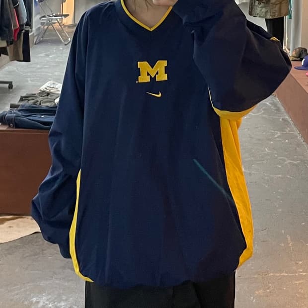 나이키 미시건 컬리지 웜업 H2111