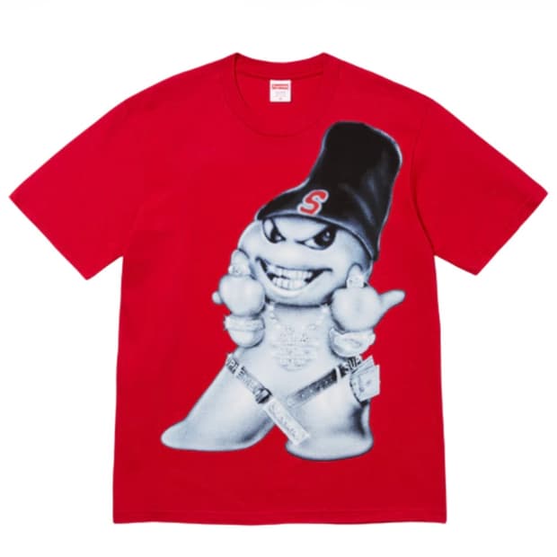 슈프림 스노우맨 티셔츠 레드 - 25FW