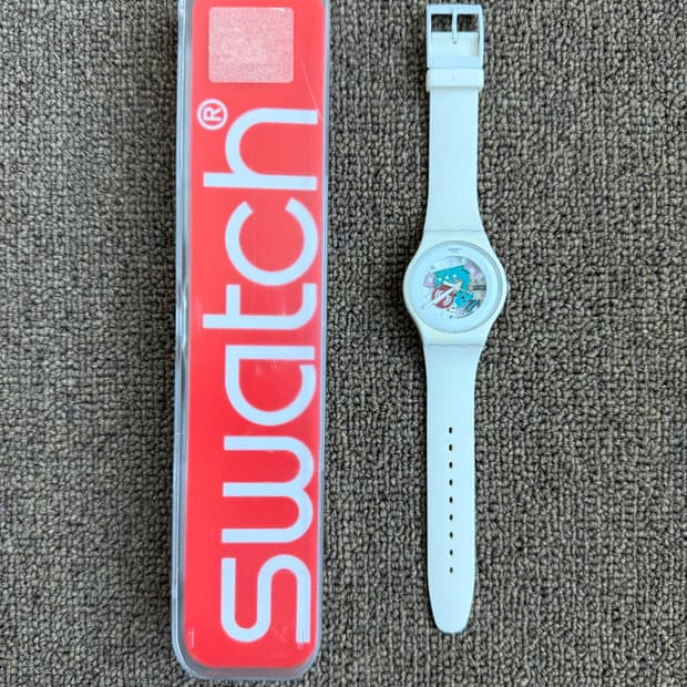 Swatch 스와치 팝아트 실리콘 시계 워치
