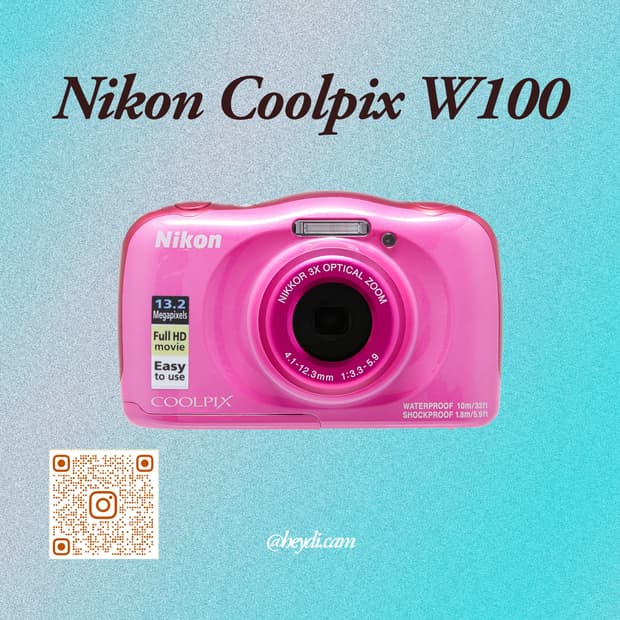 (찰스엔터) 니콘 쿨픽스 Nikon COOLPIX W100 핑크