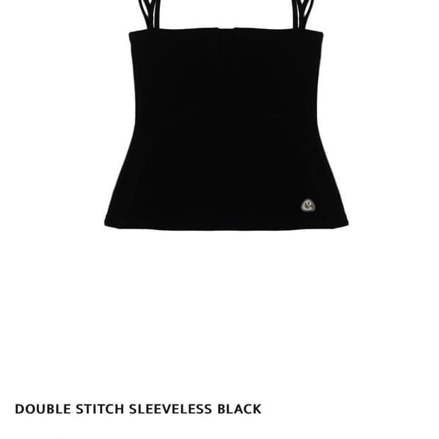 스마트어반유즈풀 더블 스티치 슬리브리스 블랙 코이세이오