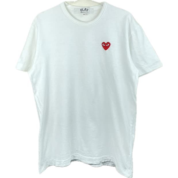 [XL] 꼼데가르송 레드 와펜 반팔 티셔츠