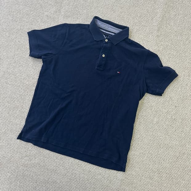 M 타미힐피거 피케 카라 반팔티셔츠 0416D