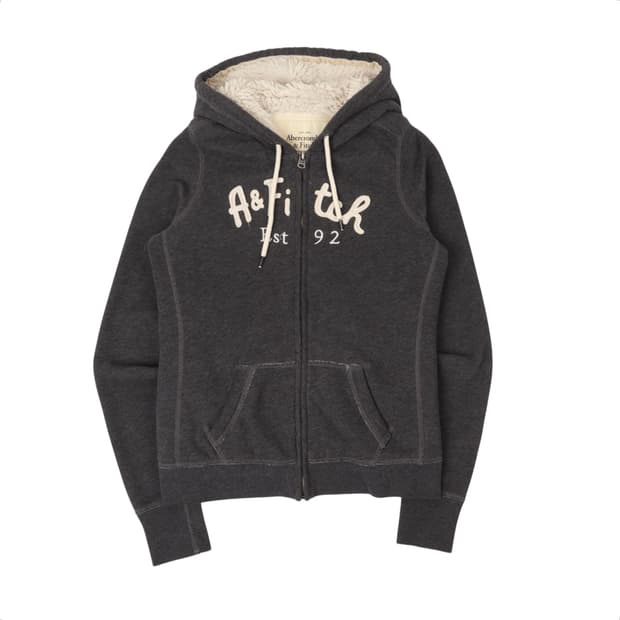 아베크롬비 그레이 쉐르파 후드집업