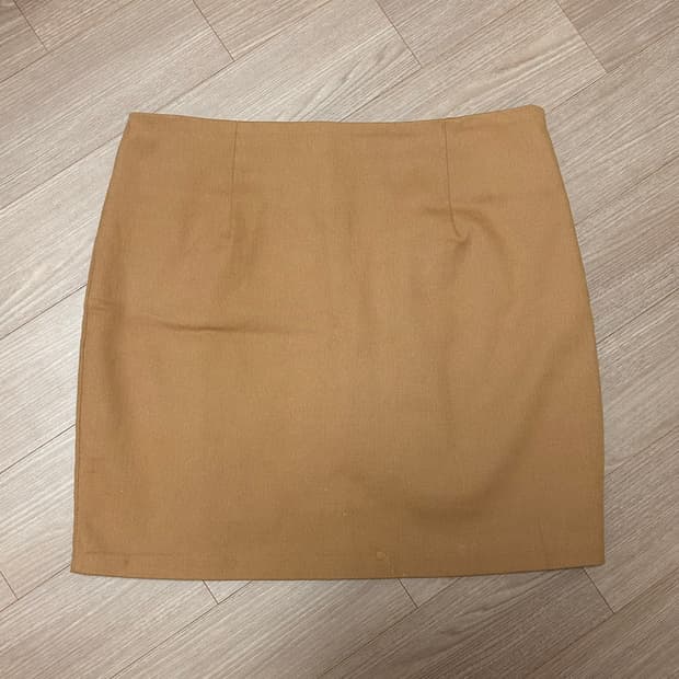 카멜 면 스커트