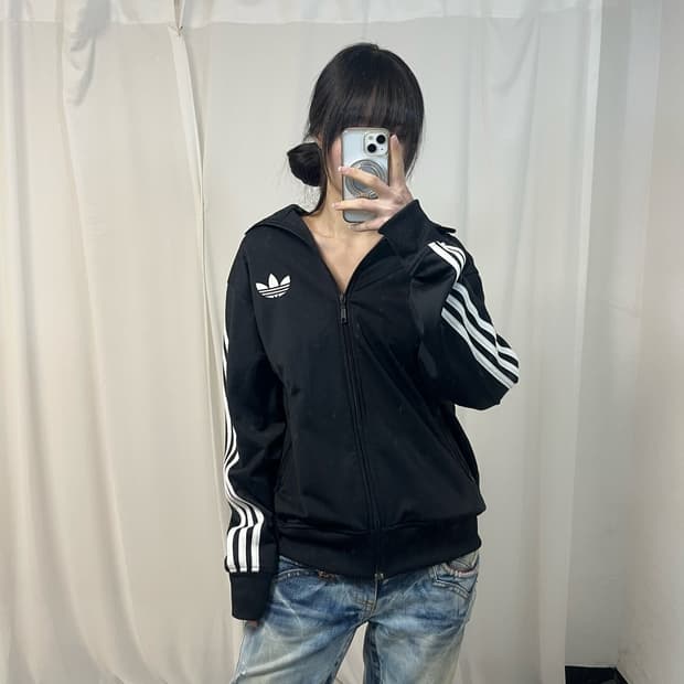 Adidas black Firebird jersey