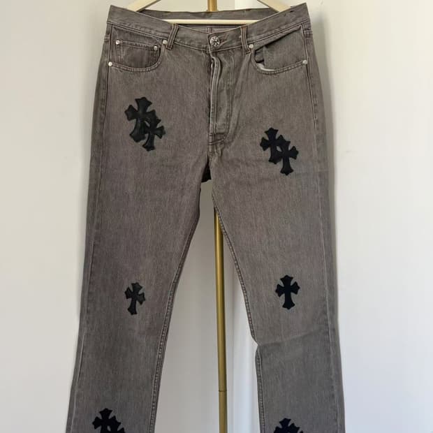 Chrome Hearts Levi's 501 Black Patches