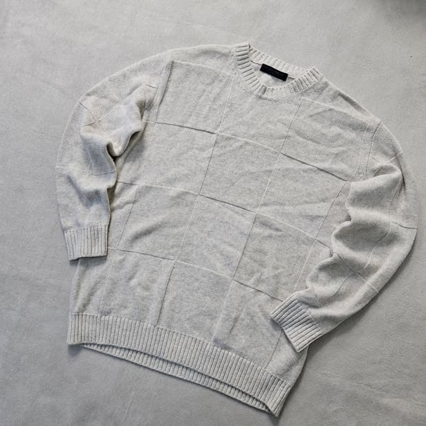 L 더 니트 컴퍼니 패턴 아이보리 니트 0401Y