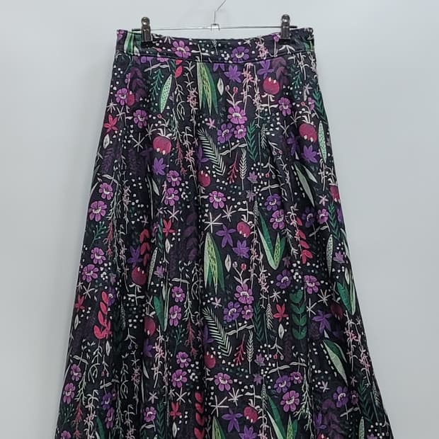 ANNA SUI 안나수이 24SS 플라워 뒷밴딩 스커트 / 여 77 