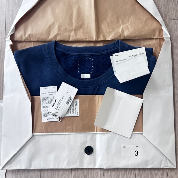 [3] 비즈빔 몬도 스웻 베스트 네이비 3사이즈 visvim mondo