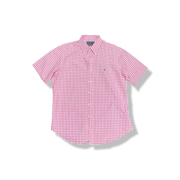 [L] 폴로 랄프로렌 핑크 반팔 셔츠