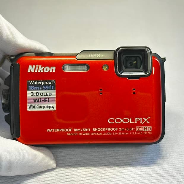 니콘 쿨픽스aw110(aw100) 오렌지 디카