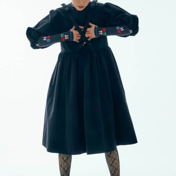 MINJUKIM PUFF MINI DRESS - BLACK (가격제안!)