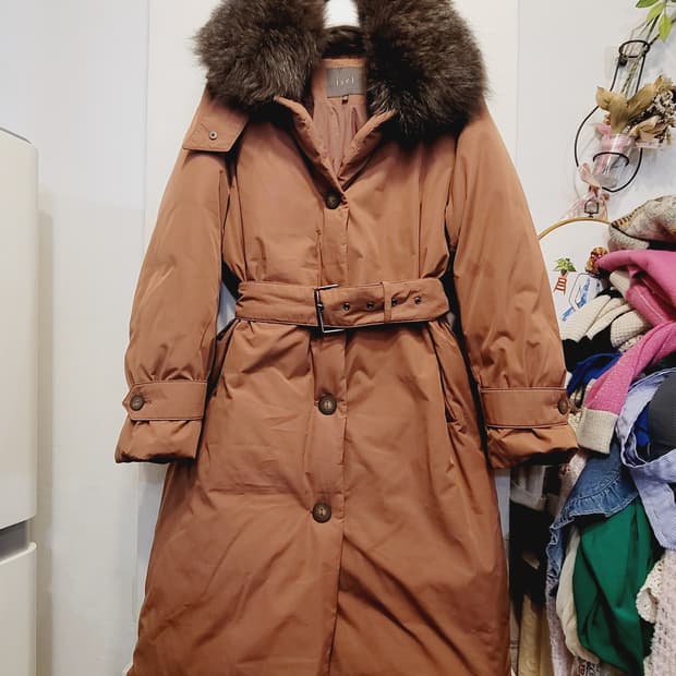 아이젤 트렌치 구스롱패딩