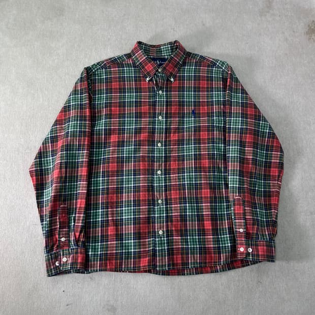 100 폴로랄프로렌 빈티지 체크 셔츠