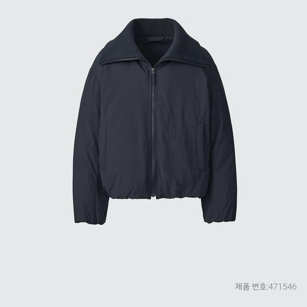 유니클로 u 퍼프테크 블루종 [m]