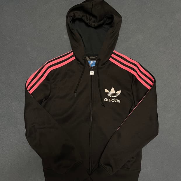 아디다스 후드플락 후드져지 블랙핑크 파이어버드