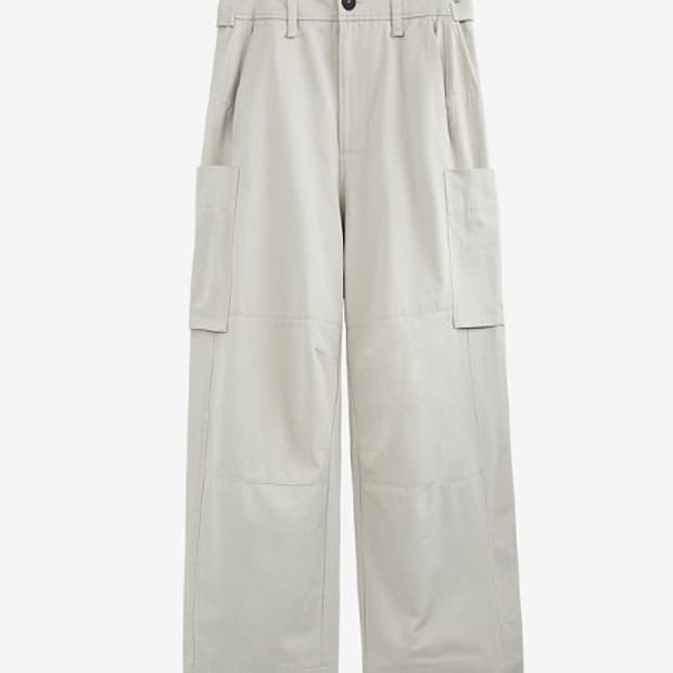 (4) 폴리테루 빅카고 팬츠 크림 배기버전