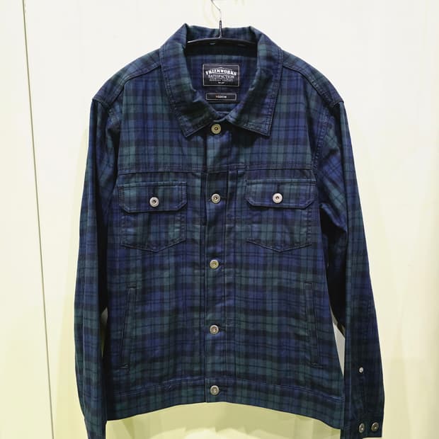 FRIZMWORKS 체크 셔츠 자켓 M