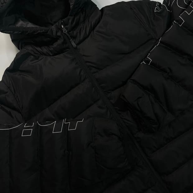 디스이즈네버댓 블랙 경량패딩