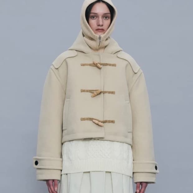 파르티멘토 숏코트 떡볶이코트 베이지