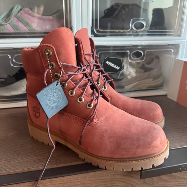 팀버랜드 헤리티지 누벅 다크 레드 260