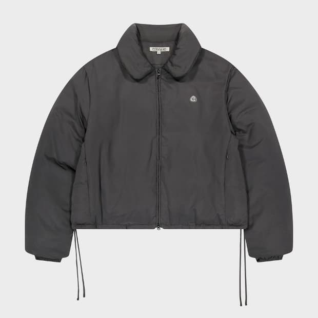 코이세이오 솔리드 패디드 자켓 그레이