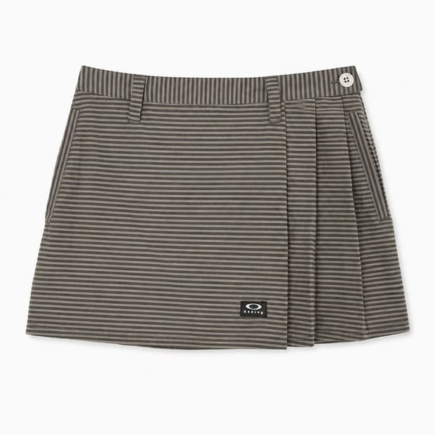 OAKLEY 오클리 폴리100% 스트라이프 스커트 (7365)