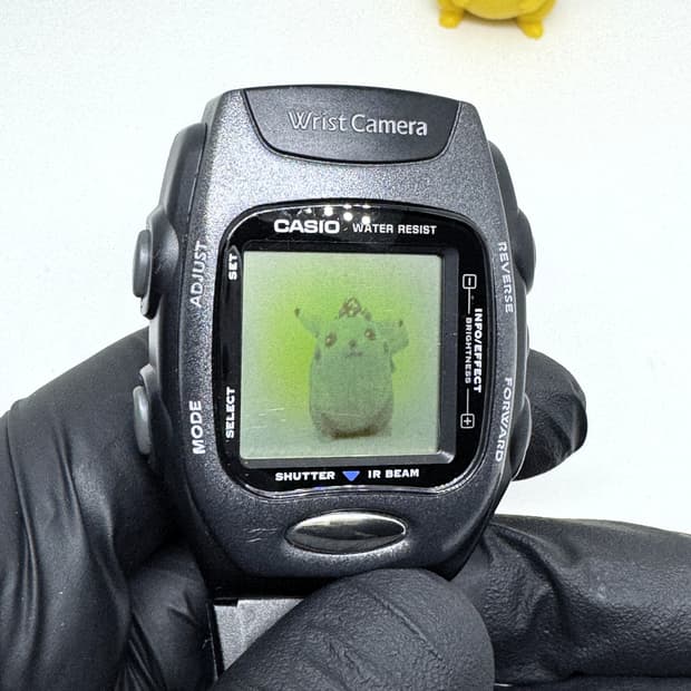 카시오 빈티지 카메라 시계 casio wqv-2 wrist camera