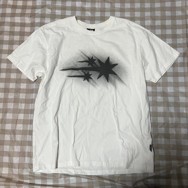 나이스고스트클럽 반팔 화이트 M 반팔티 셔츠 별 프린팅 공용 95