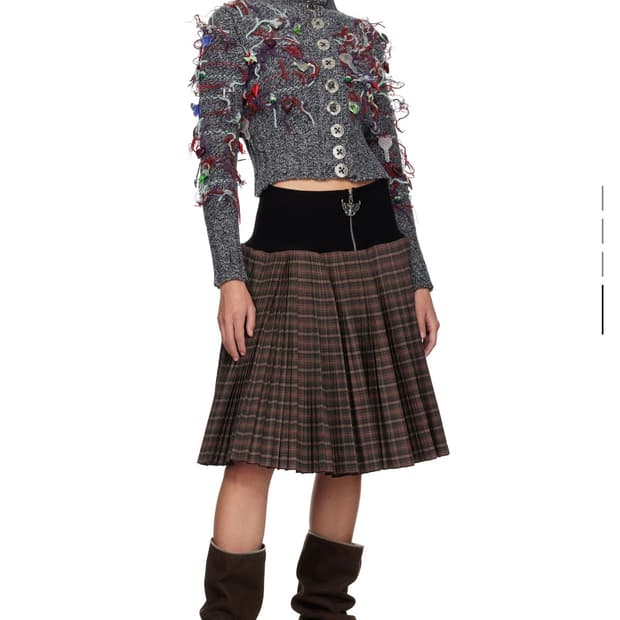 Chopova lowena 초포바 로위나 플리츠 스커트