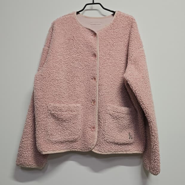 헤지스골프웨어 뽀글이 플리스 자켓