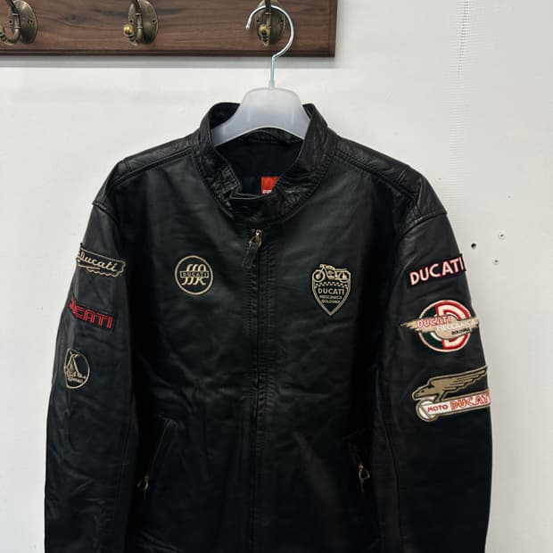 46)DUCATI × DAINESE 2007 벨롭 레더 자켓 