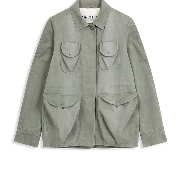 오픈와이와이 멀티 포켓 사파리 자켓 카키 s