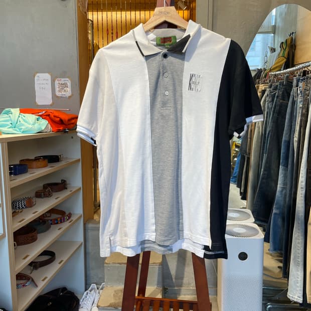 겐조 컬러배색 PK셔츠