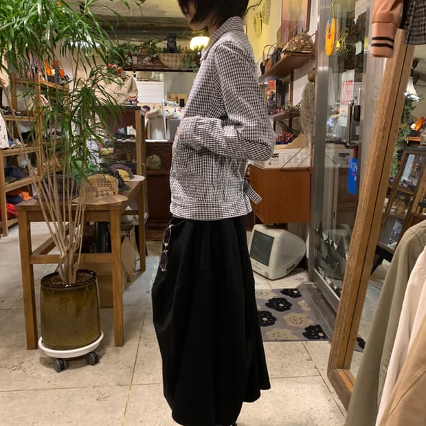 빔즈보이 깅엄체크 자켓